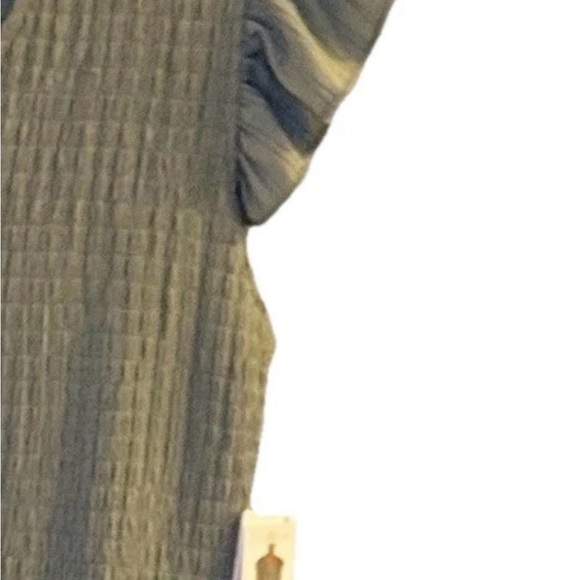 Lucky Brand Green Dress with Pleats & Ruffles, V-Neck, Size Small, NWT - Picture 6 of 11